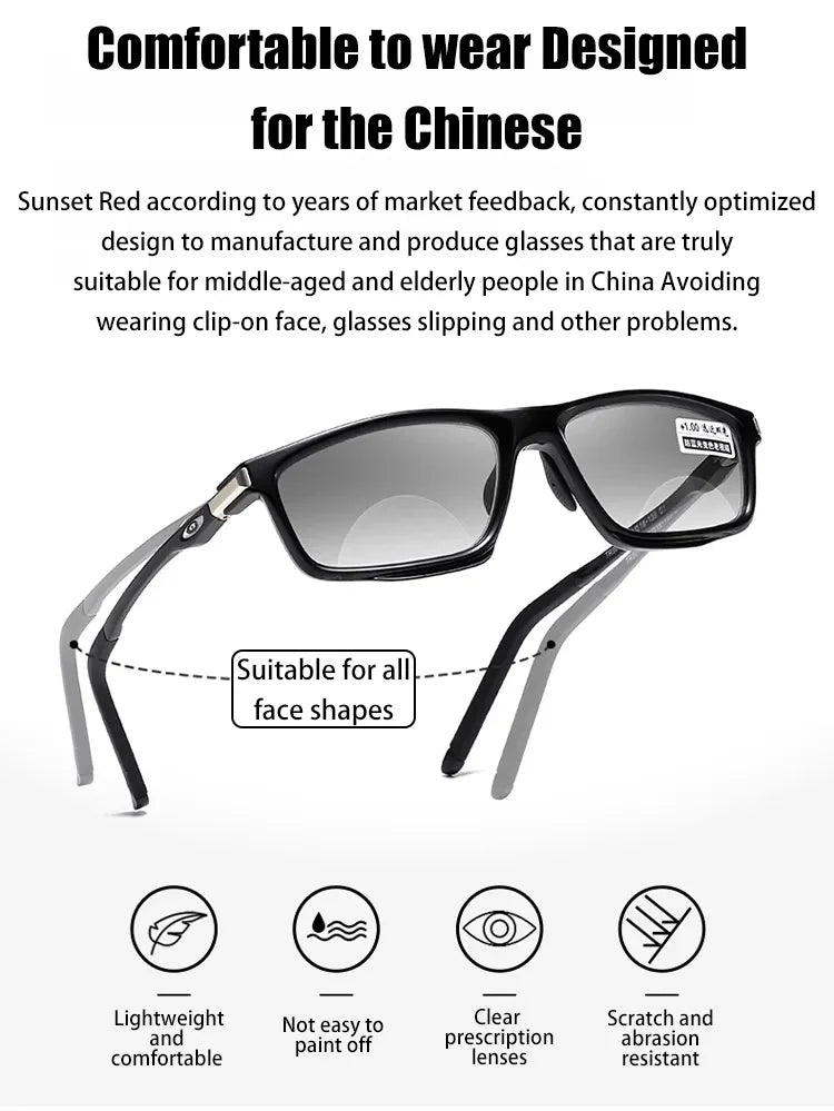 Optizoom® Óculos Fotocromáticos Progressivos