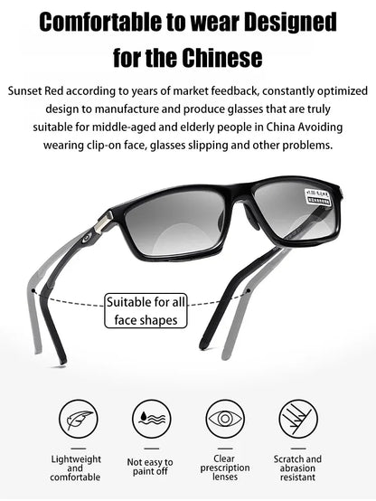 Optizoom® Óculos Fotocromáticos Progressivos