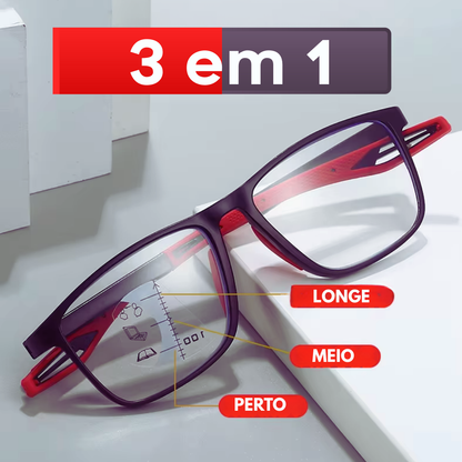 FlexFit® Óculos de Leitura Progressivos Fotocromáticas