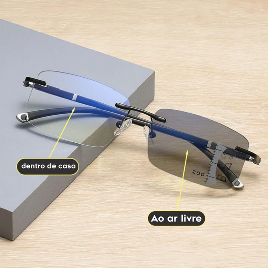 Optifocus®- Óculos de Leitura Progressivos Fotocromáticos | Photogrey