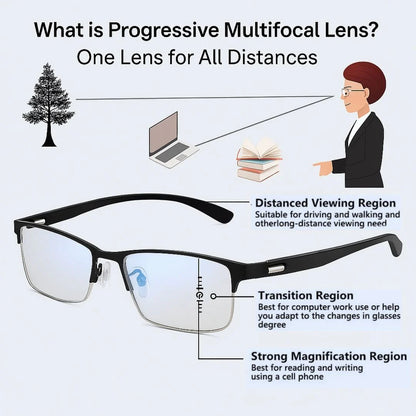 Optizoom® Óculos Fotocromáticos Progressivos