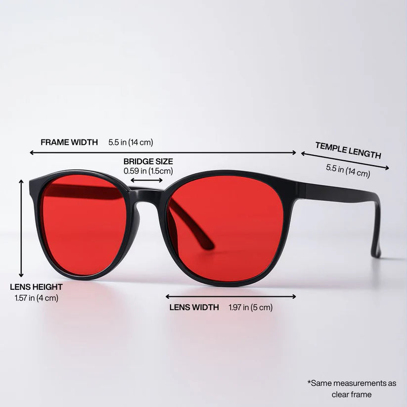 RedShield™ - Óculos Unissex com Lentes Vermelhas Anti-Luz Azul