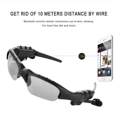 AudVision® - Óculos Bluetooth Com Fone Integrado