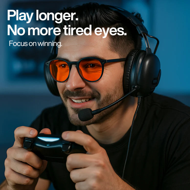 RedShield™ - Óculos Unissex com Lentes Vermelhas Anti-Luz Azul