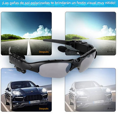 AudVision® - Óculos Bluetooth Com Fone Integrado